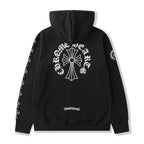 Big Cross Logo Black Full Zip Hoodie™