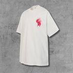 Pink Drip Script Logo White T-Shirt™