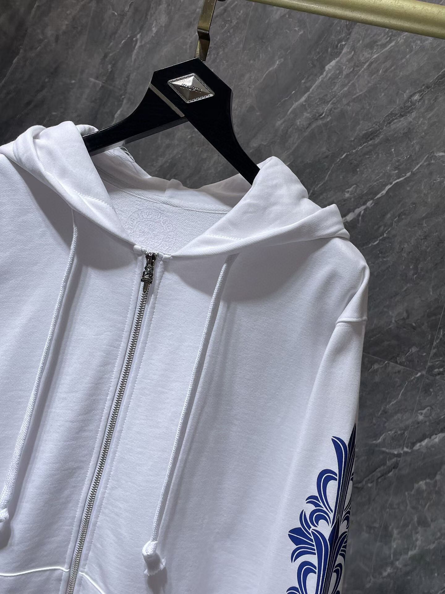 R-ing Stones Hoodie White Blue™