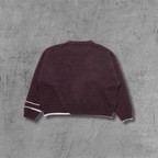 ER* Cartoon Graphic Maroon Knit Sweater™