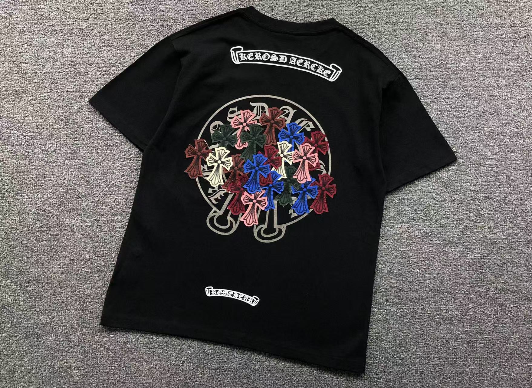 Multicolor Leather Cross Patch T-Shirt™