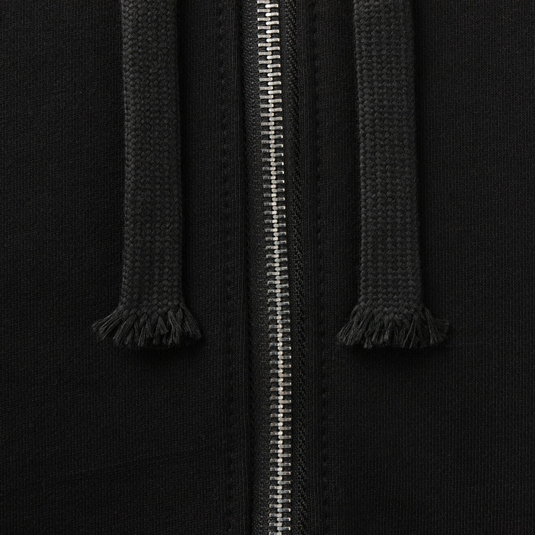 Multicross Typography Logo Black Full Zip Hoodie™