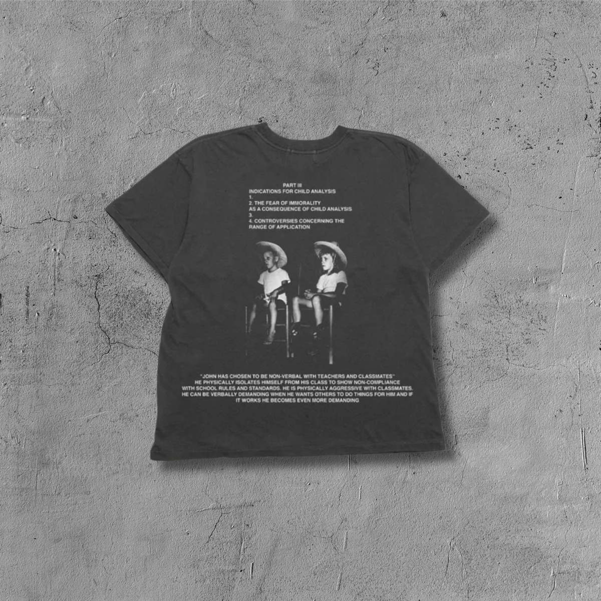 ER* Abnormalities In Eye Contact Washed Black T-Shirt™