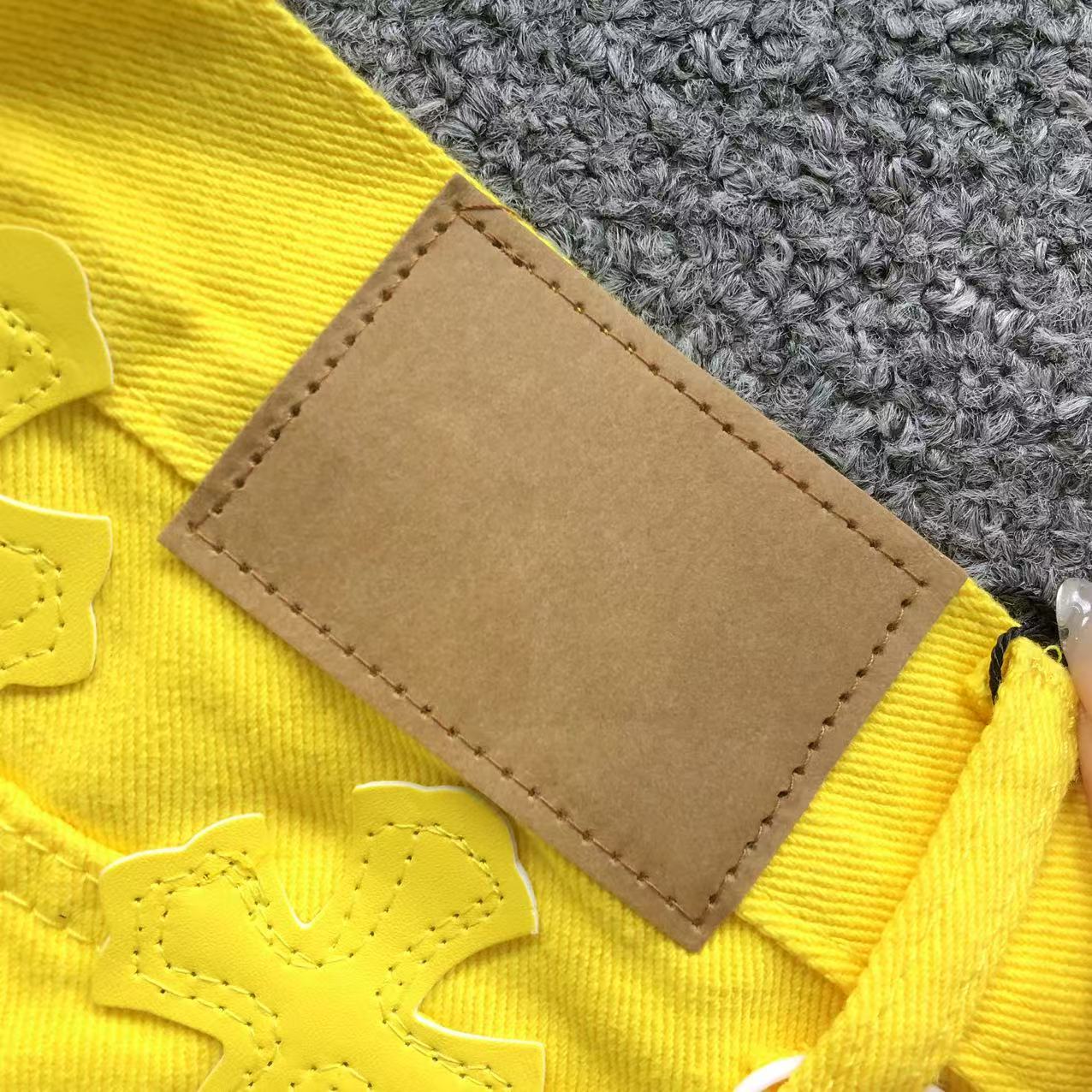 Yellow Cross Patch Yellow Denim Jeans™