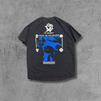 ER* Un Secret Blue Graphic Black T-Shirt™