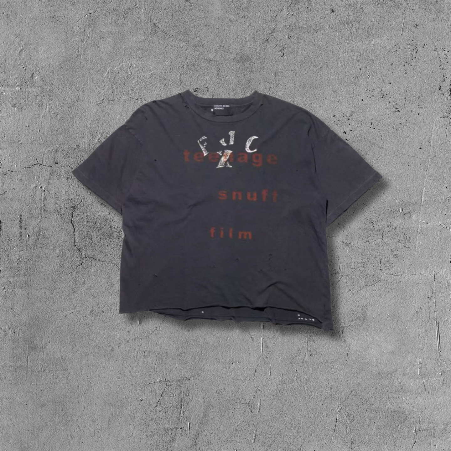 ER* Teenage Snuff Film Washed Black T-Shirt™