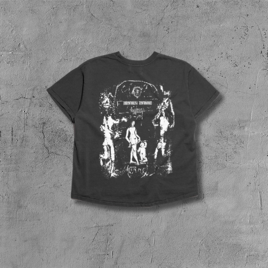 ER* Vestiaire Pour Dames Washed Black T-Shirt™