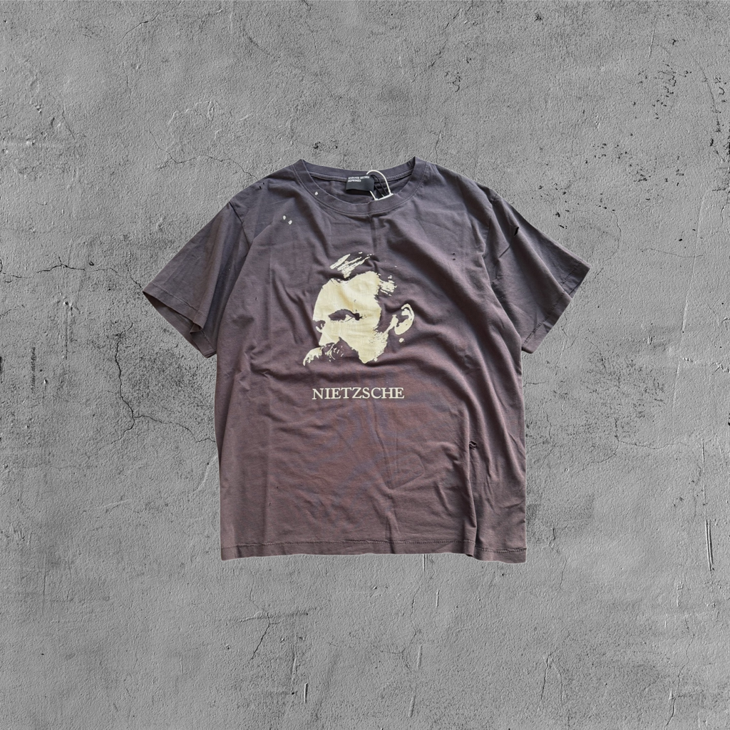 ER* Distressed Nietzsche Faded Brown T-Shirt™