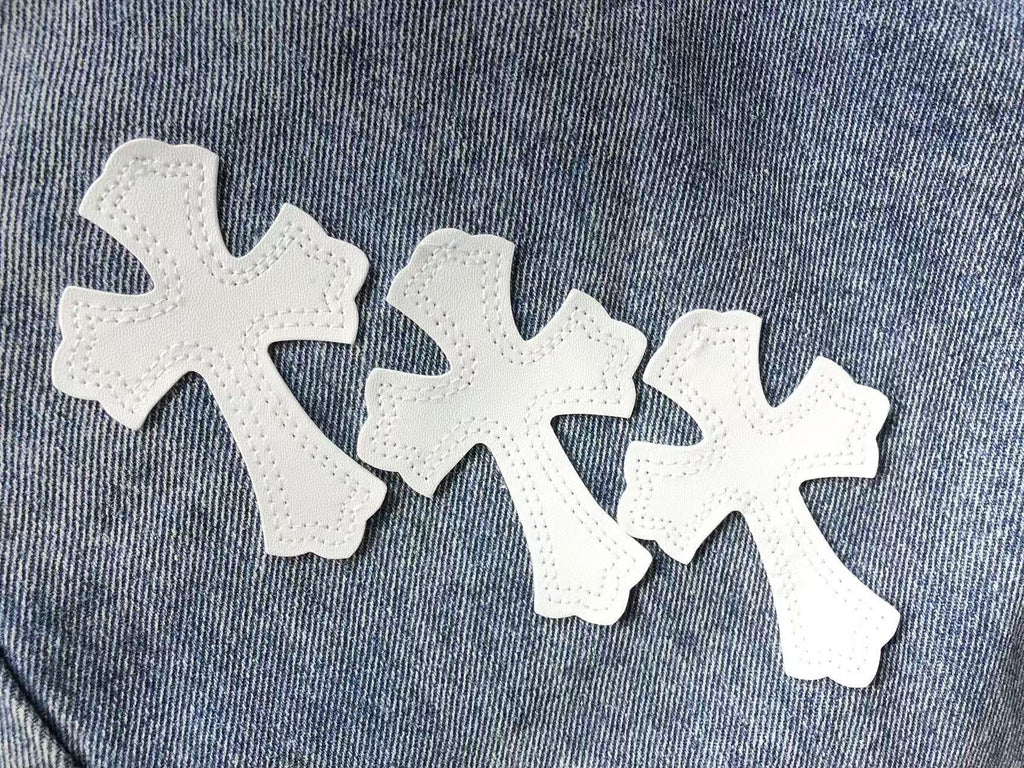 White Cross Patch Denim Jeans™
