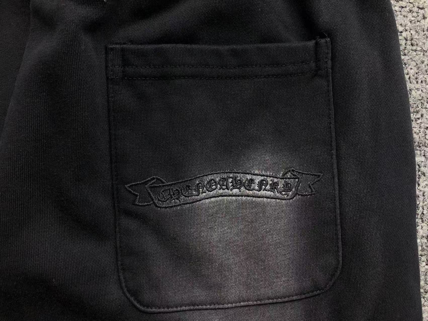 Faded Fabric Black Sweatshorts™