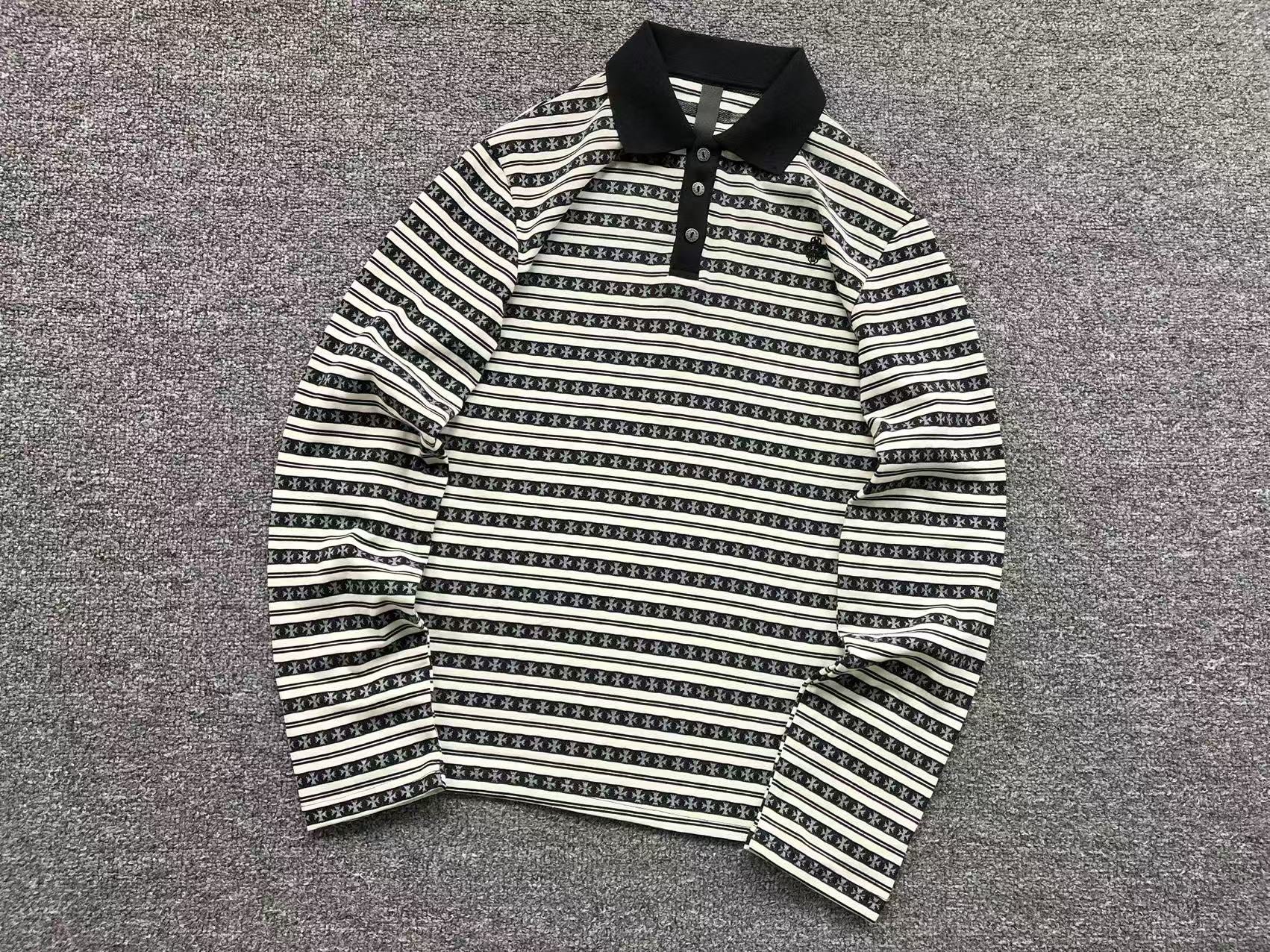 Mattyboy Cross Pattern Collar Longsleeve™
