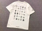 Gothic Symbols White/Black T-Shirt™