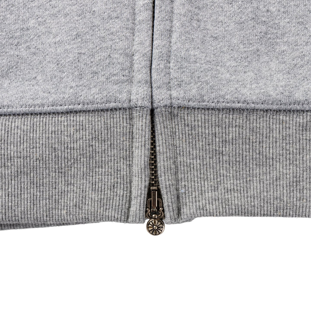 Black Triple Cross Patch Grey Full Zip Hoodie™