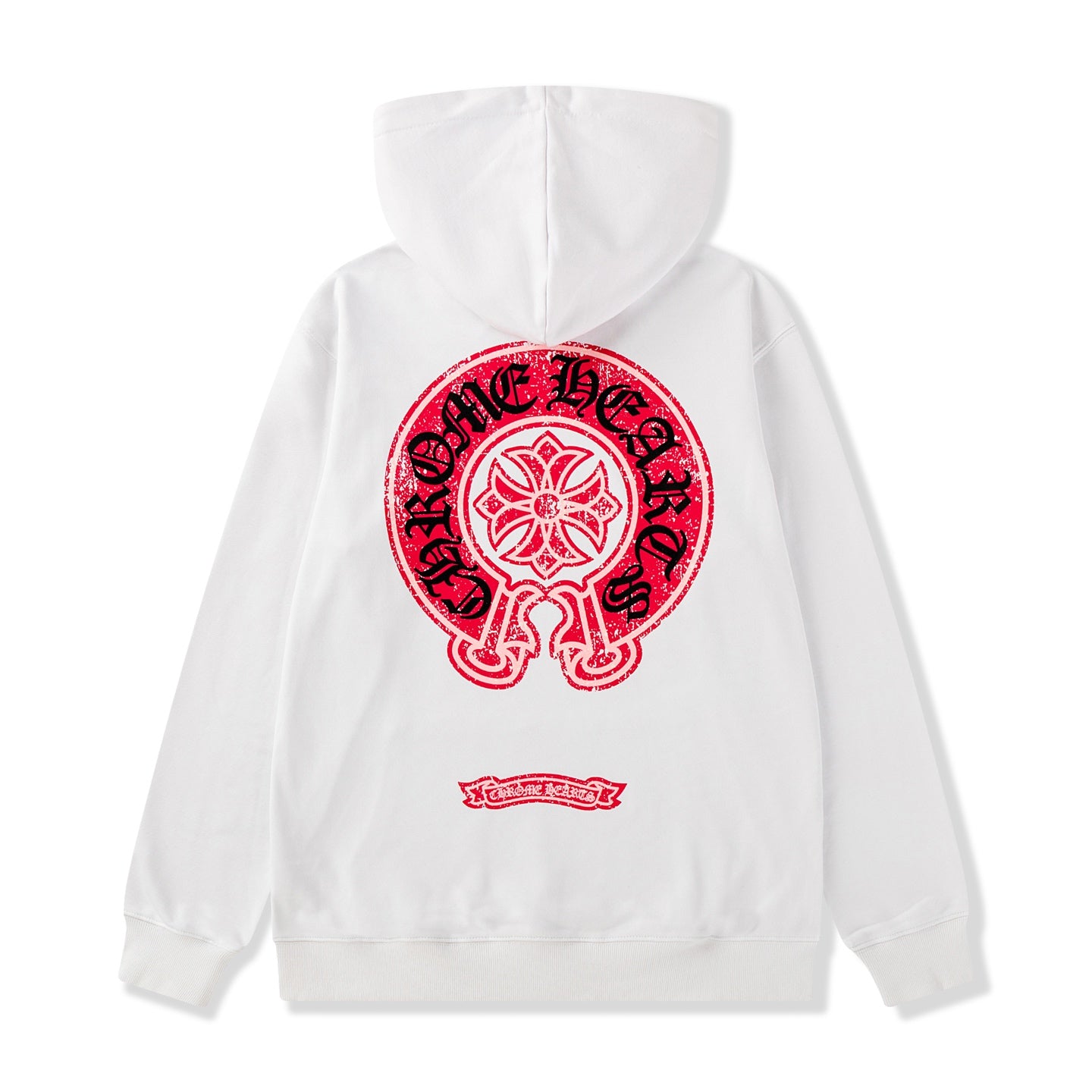 Red Horse Shoe Logo White Hoodie™