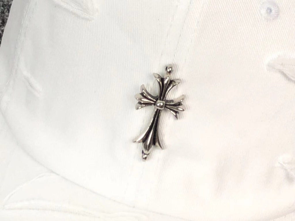 Metallic Cross Torn Fabric Baseball Cap™