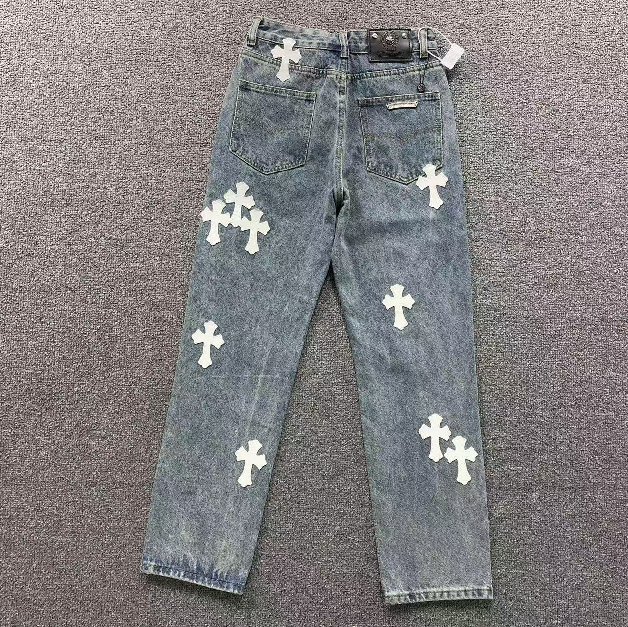 White Cross Patch Denim Jeans™