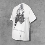 Painted Triple Cross Graphic White T-Shirt™