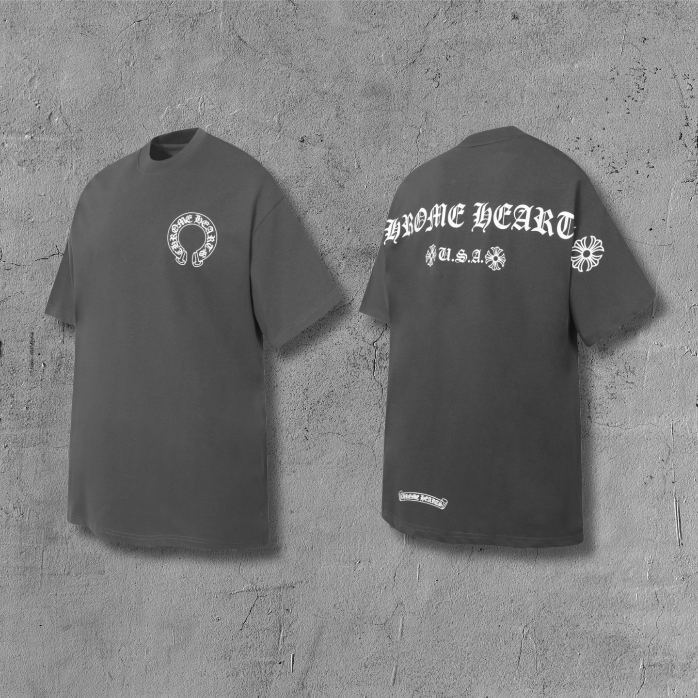 Typography Logo Grey T-Shirt™
