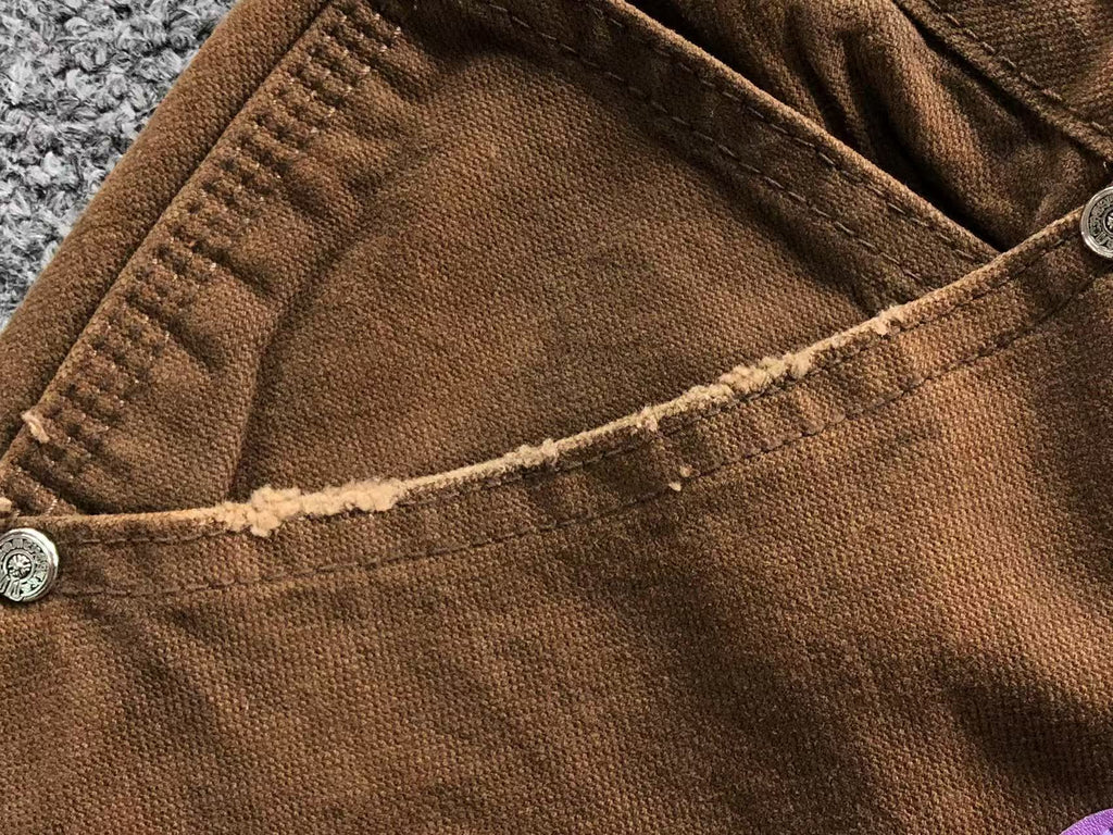 Blue & Pink Cross Patch Brown Carpenter Pants™