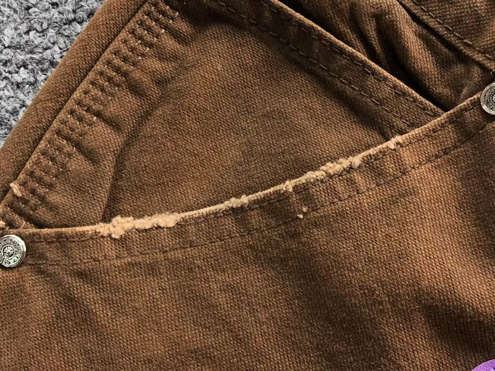 Blue & Pink Cross Patch Brown Carpenter Pants™