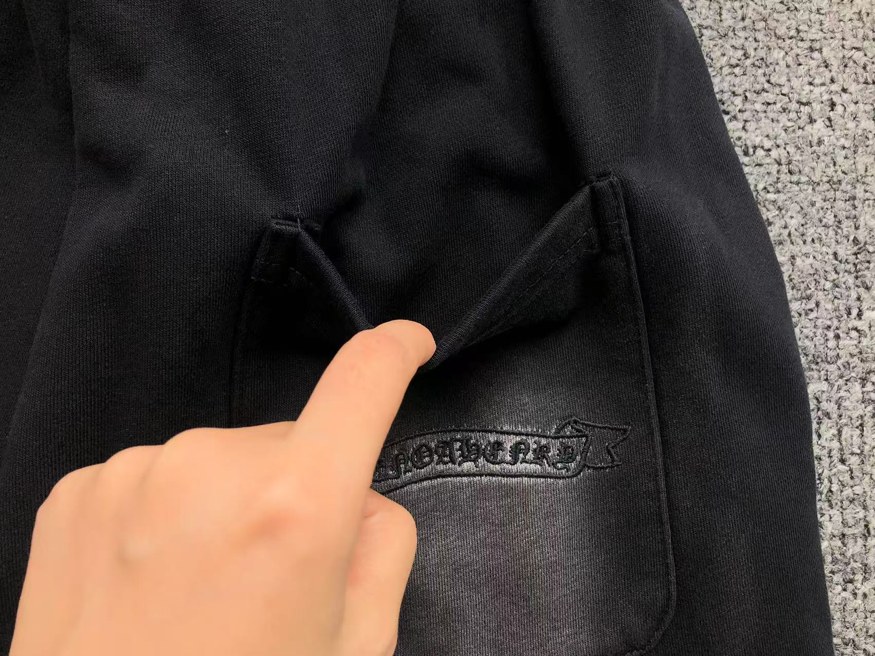 Faded Fabric Black Sweatshorts™