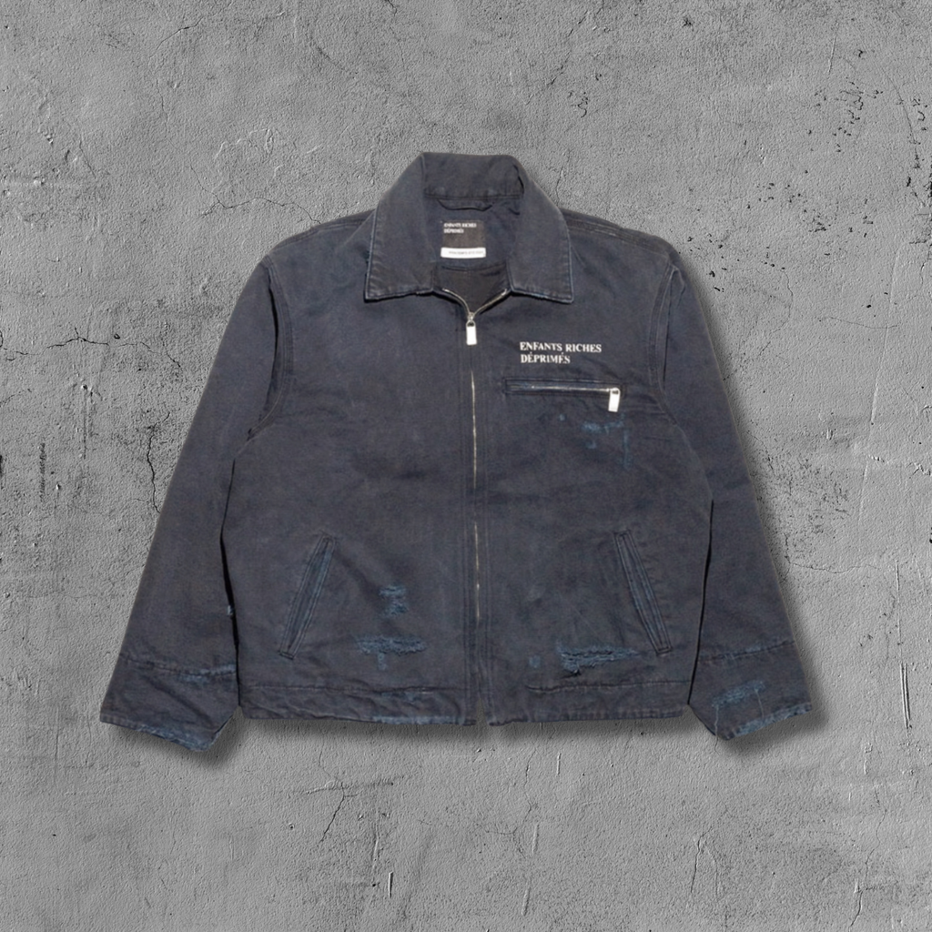 ER* Distressed Washed Black Work Jacket™