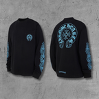 Blue Horseshoe Pocket Black Long Sleeve™