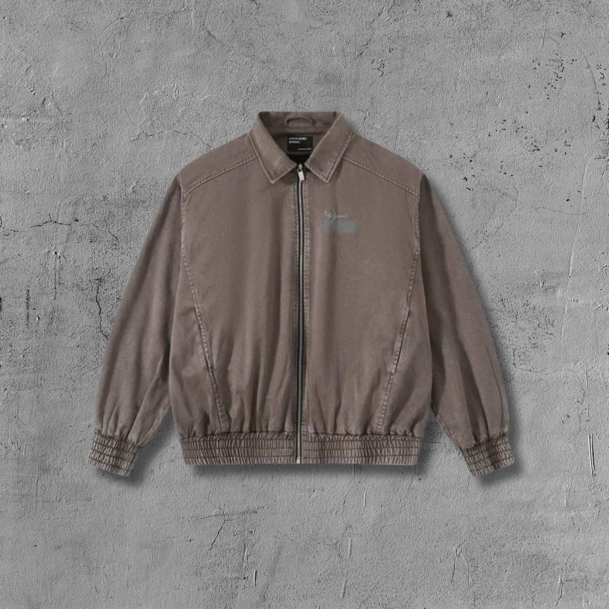 ER* Faded Graphic Brown Bomber Jacket™