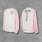 Typography Logo Pink & White Long Sleeve™