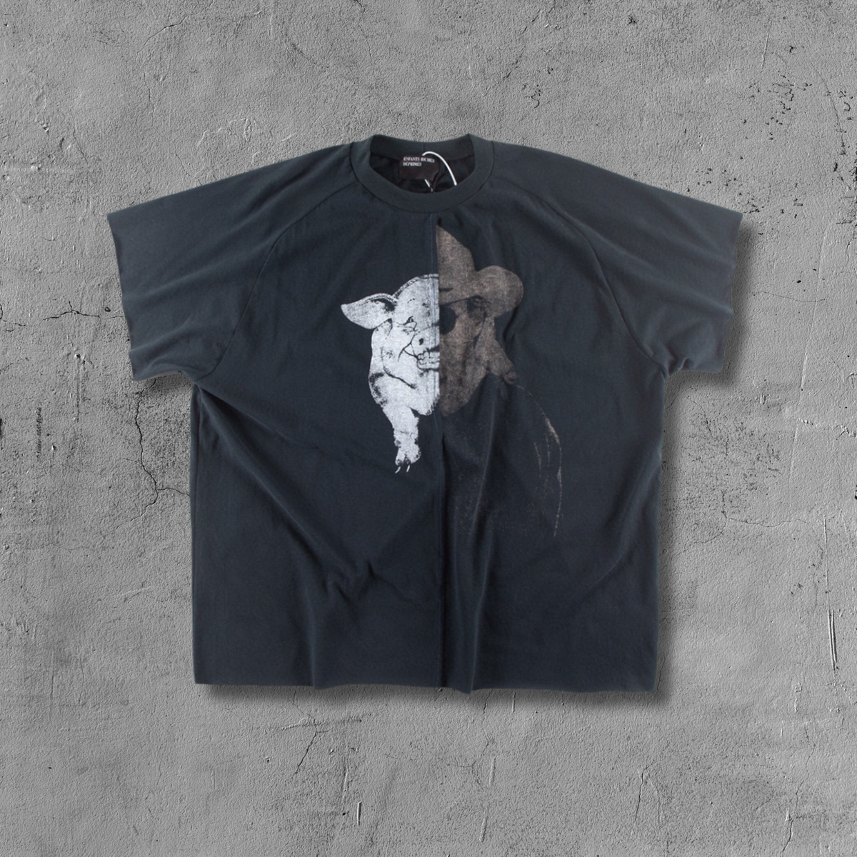 ER* Split Pig Black T-Shirt™