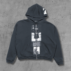 ER* Artist Defends Washed Black Zip Hoodie™
