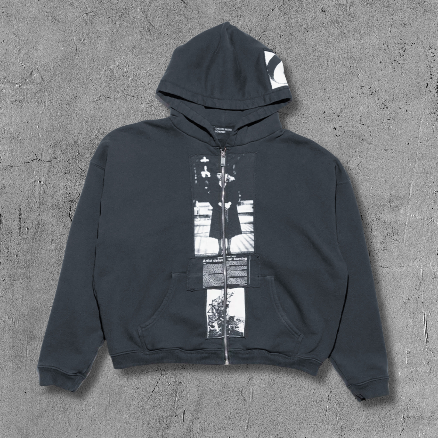 ER* Artist Defends Washed Black Zip Hoodie™