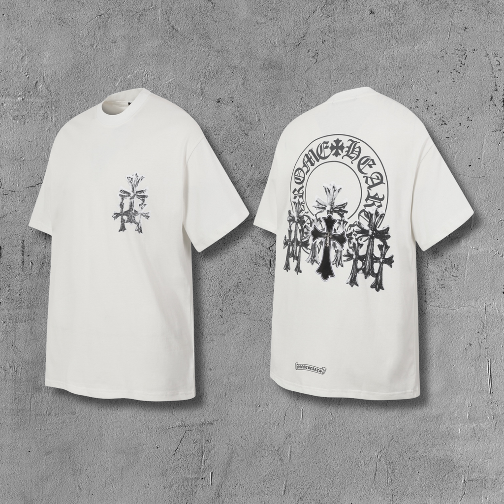 Cemetery Cross Patch White T-Shirt™