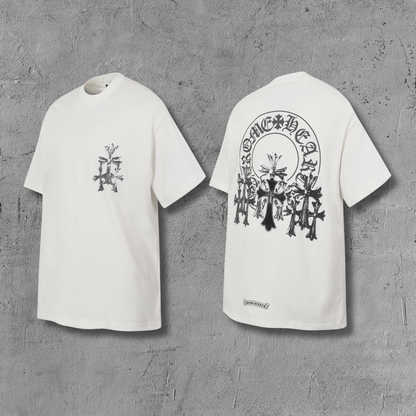 Cemetery Cross Patch White T-Shirt™