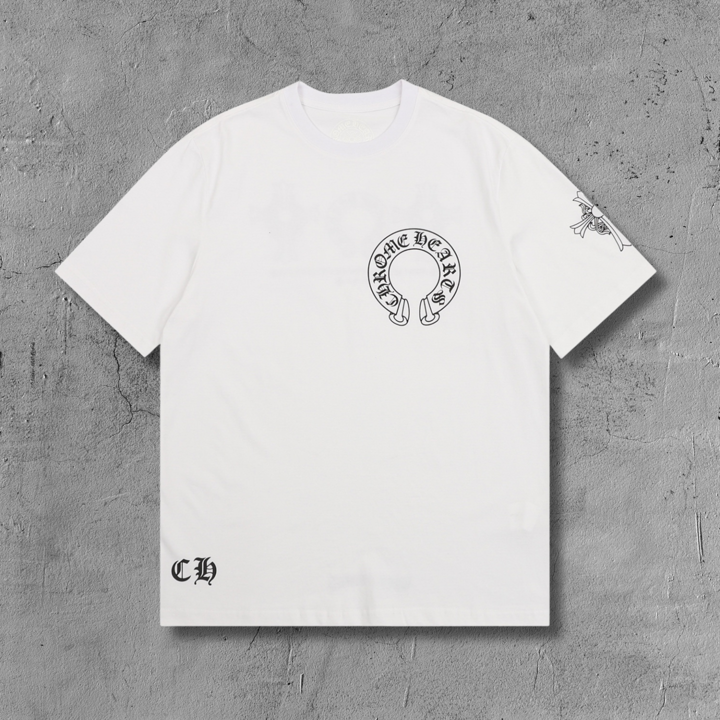 Ornate Double Cross Horseshoe White T-Shirt™