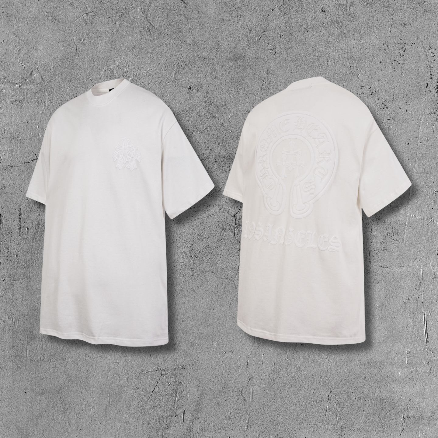 Triple Cross Horseshoe Los Angeles White T-Shirt™