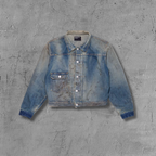 ER* Stained Light Wash Denim Jacket™