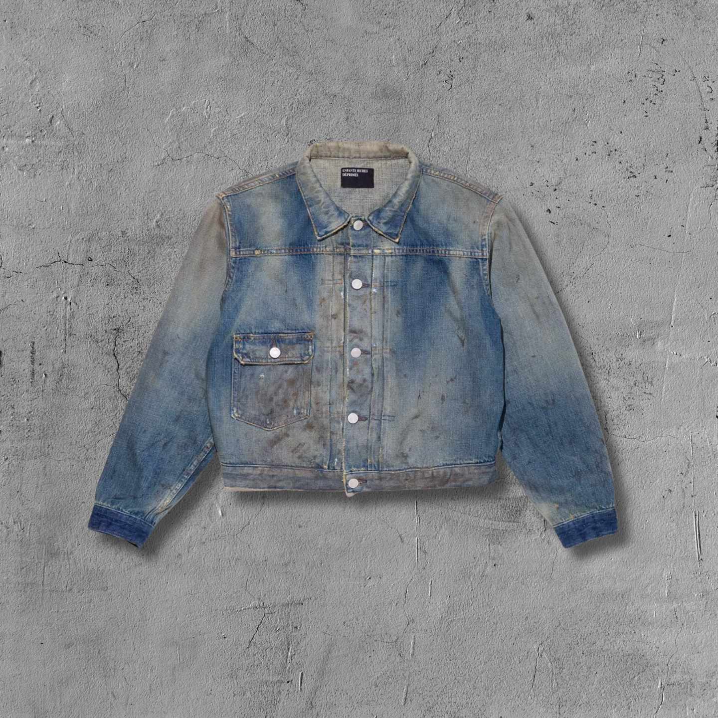 ER* Stained Light Wash Denim Jacket™