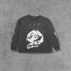 ER* Framed Portrait Washed Black Long Sleeve Shirt™