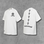 Vertical Cross Horseshoe Logo White T-Shirt™