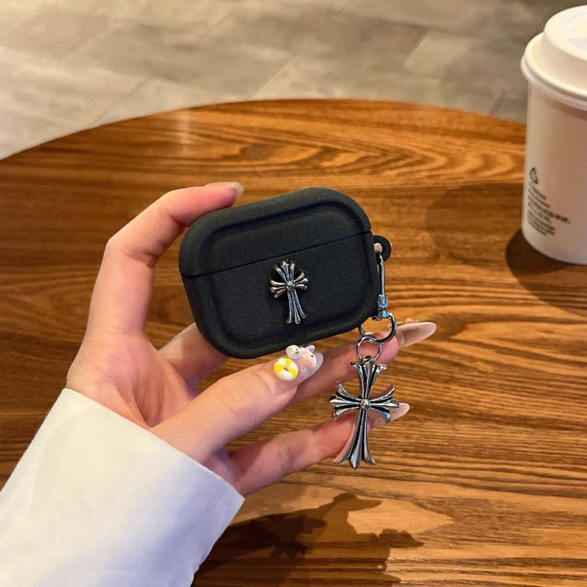 Gothic Symbol Black Silicone Airpods Case™
