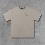 ER* Distressed Pocket Beige T-Shirt™*