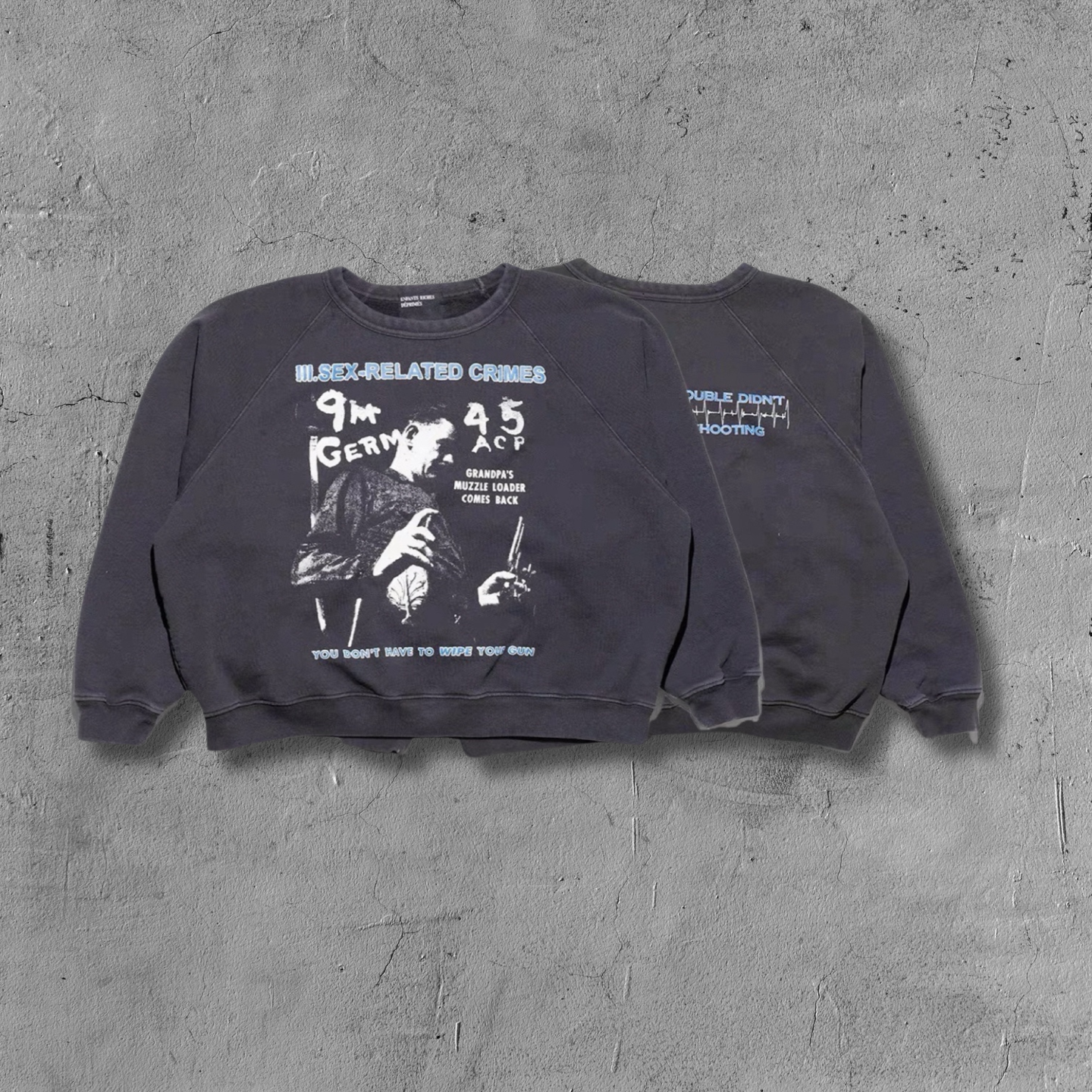 ER* S*x Related Crimes Washed Black Sweater™