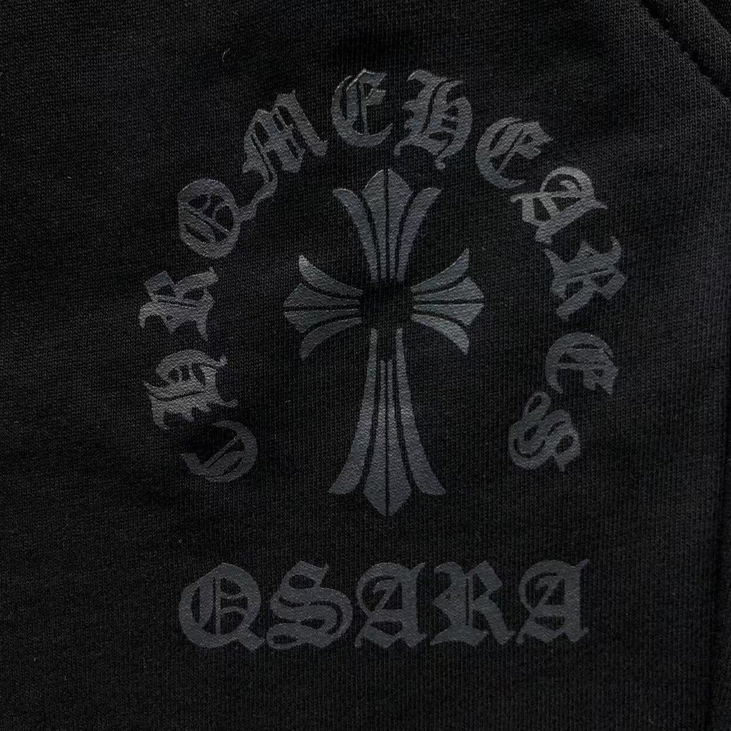 Cross Symbol Black Sweatshorts™