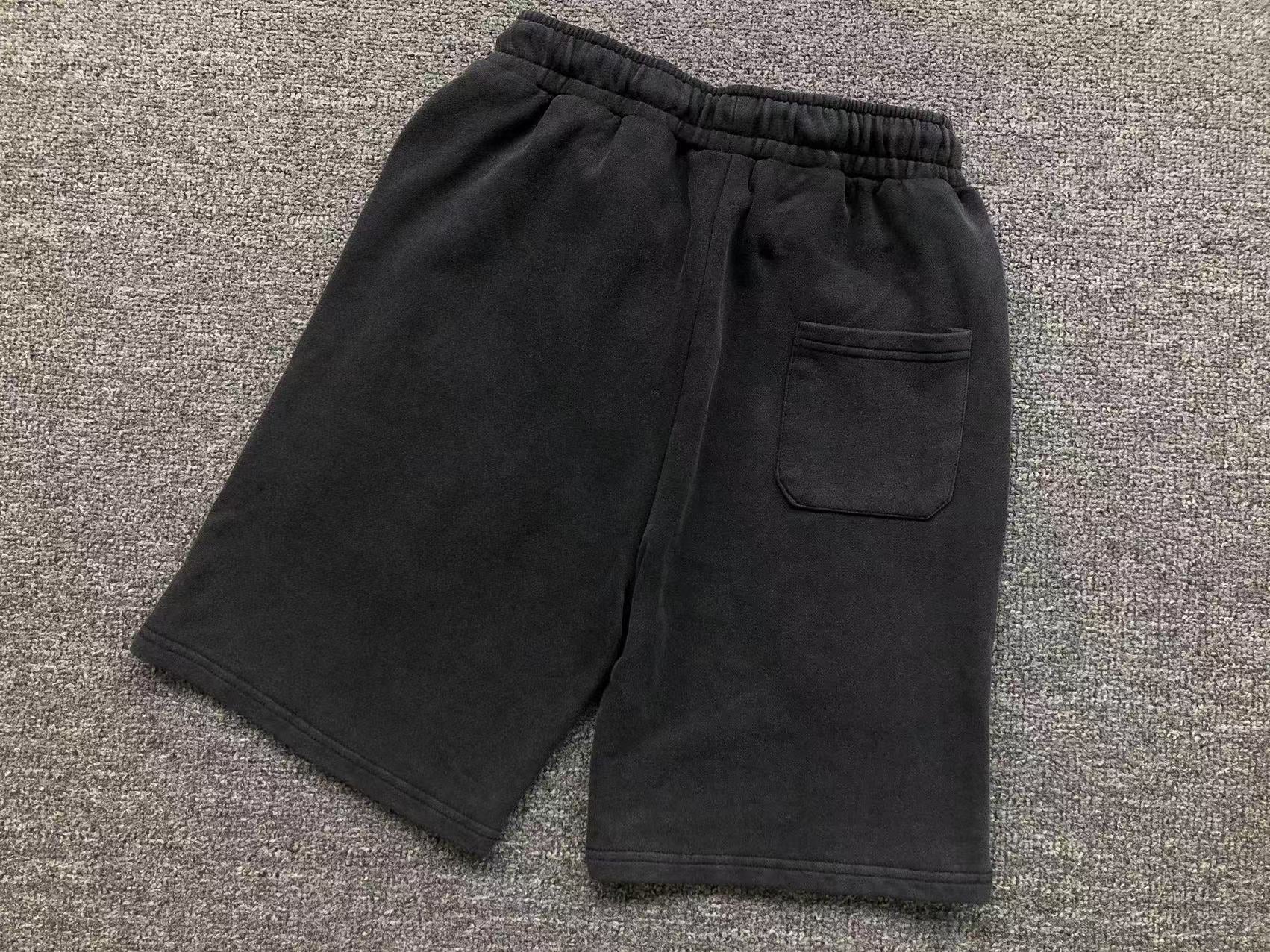 Orange Horse Shoe Logo Faded Black Sweatshorts™