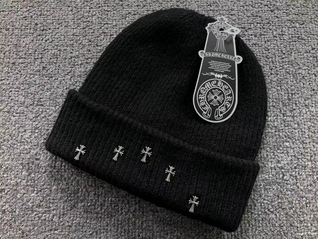 Metallic Crosses Wool Beanie™