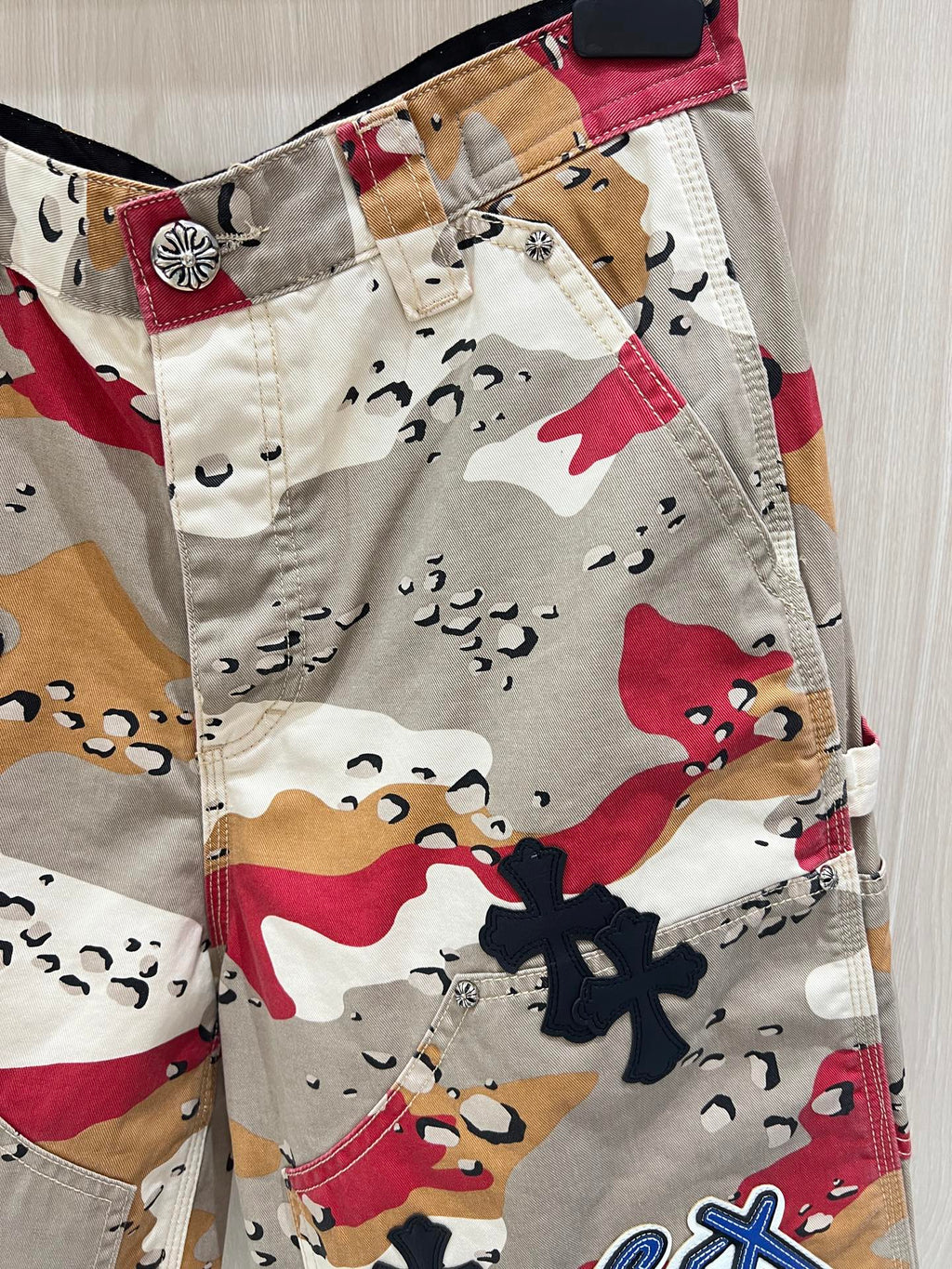 Black Cross Patch S*X Camo Shorts™