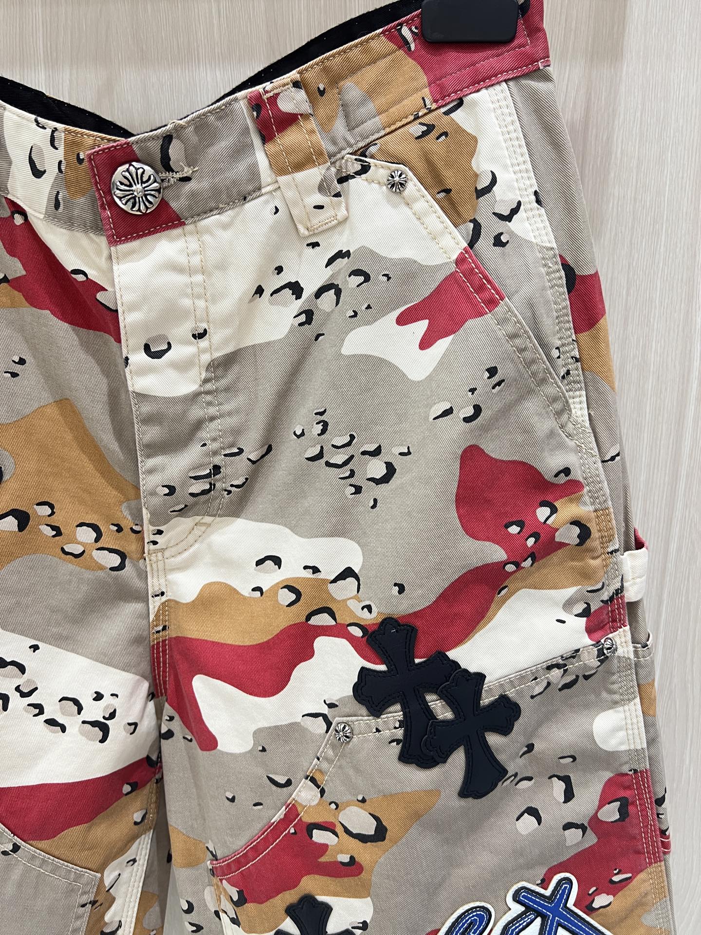 Black Cross Patch S*X Camo Shorts™