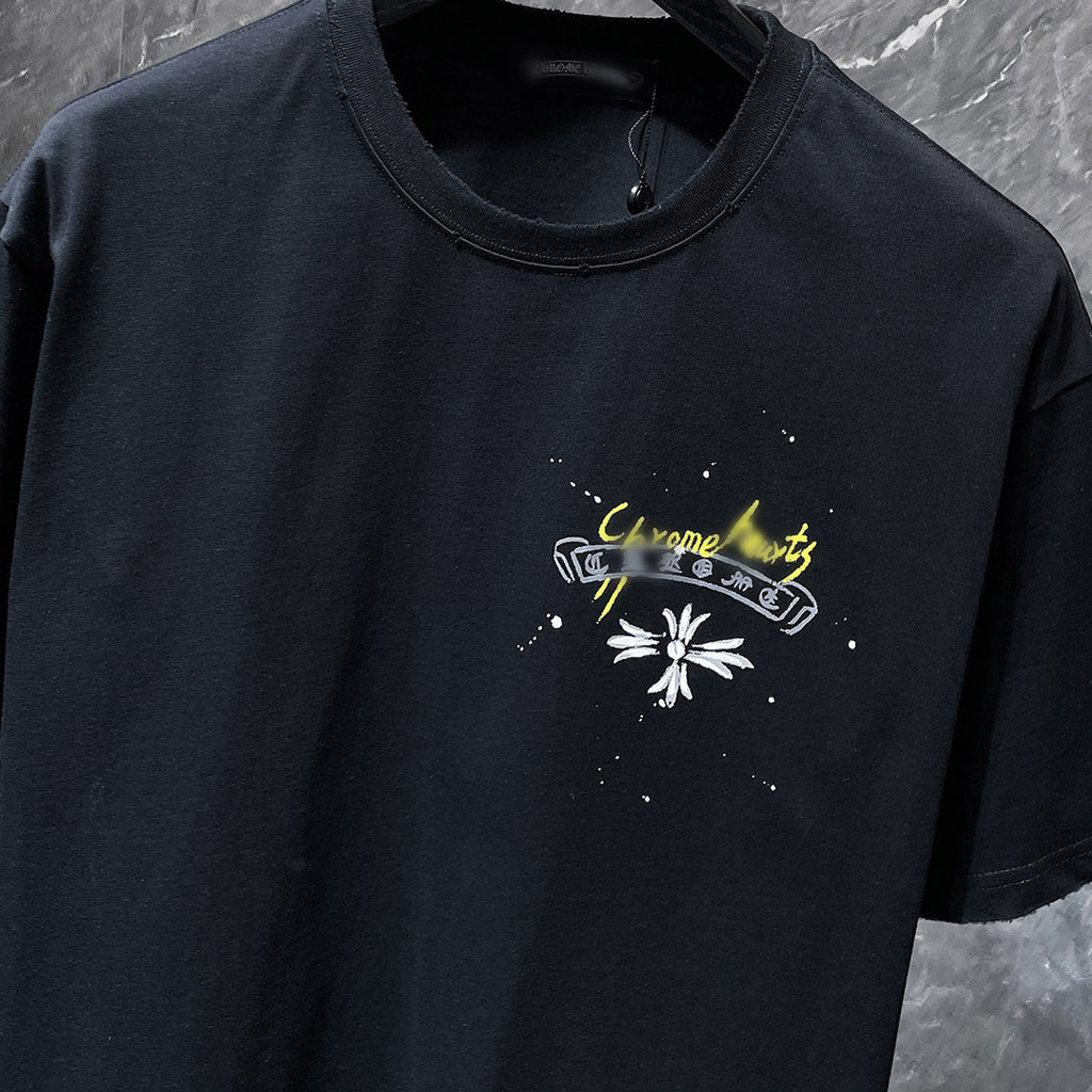 Graphic Horse Shoe Logo Black T-Shirt™