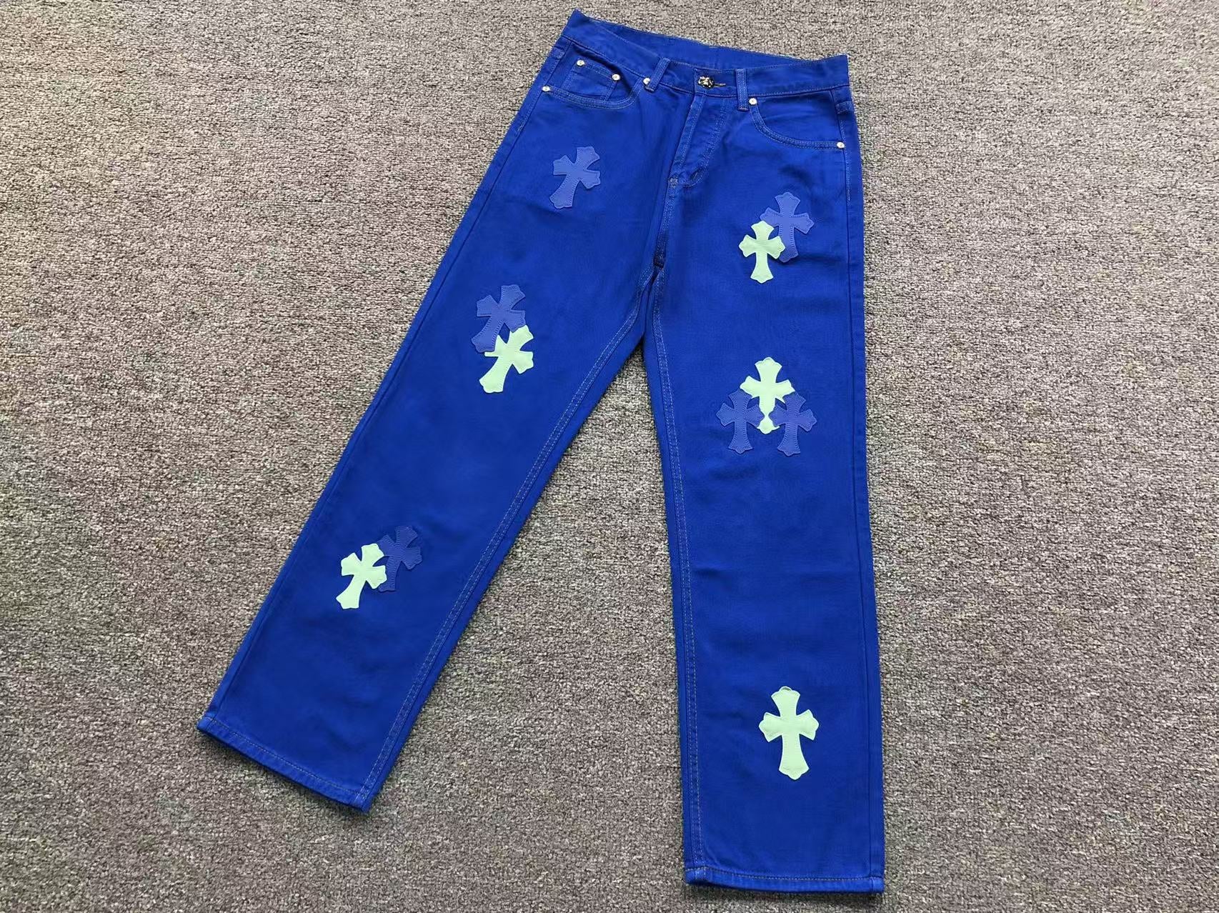 Blue Cross Patch Blue Denim Jeans™
